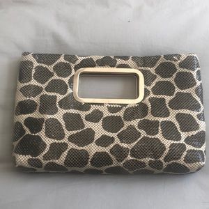 Dalmation Print Leather/Metal Pa-Tou-Tou  Handbag